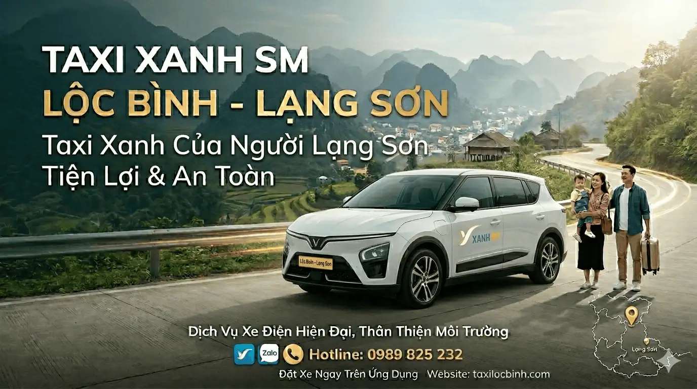 Taxi Xanh Lộc Bình - Lạng Sơn - Taxi Xanh SM taxi xanh lộc bình lạng sơn